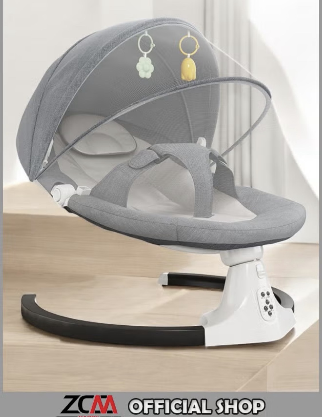 كرسي هزاز وبنفس الوقت كرسي طعام يصلح لعمر شهر واكثر - الصورة 7