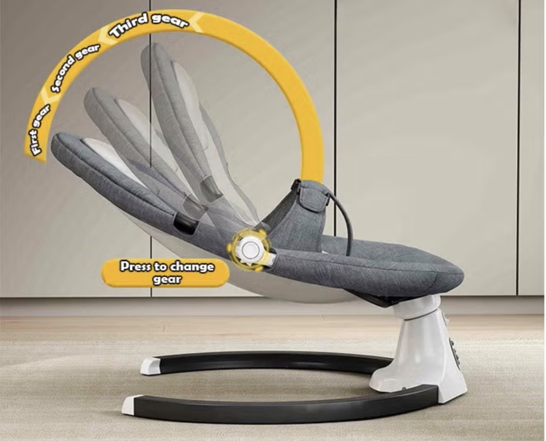 كرسي هزاز وبنفس الوقت كرسي طعام يصلح لعمر شهر واكثر - الصورة 4