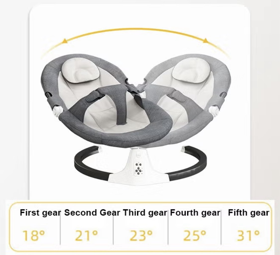 كرسي هزاز وبنفس الوقت كرسي طعام يصلح لعمر شهر واكثر - الصورة 3