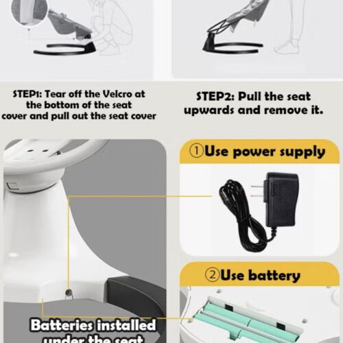 كرسي هزاز وبنفس الوقت كرسي طعام يصلح لعمر شهر واكثر